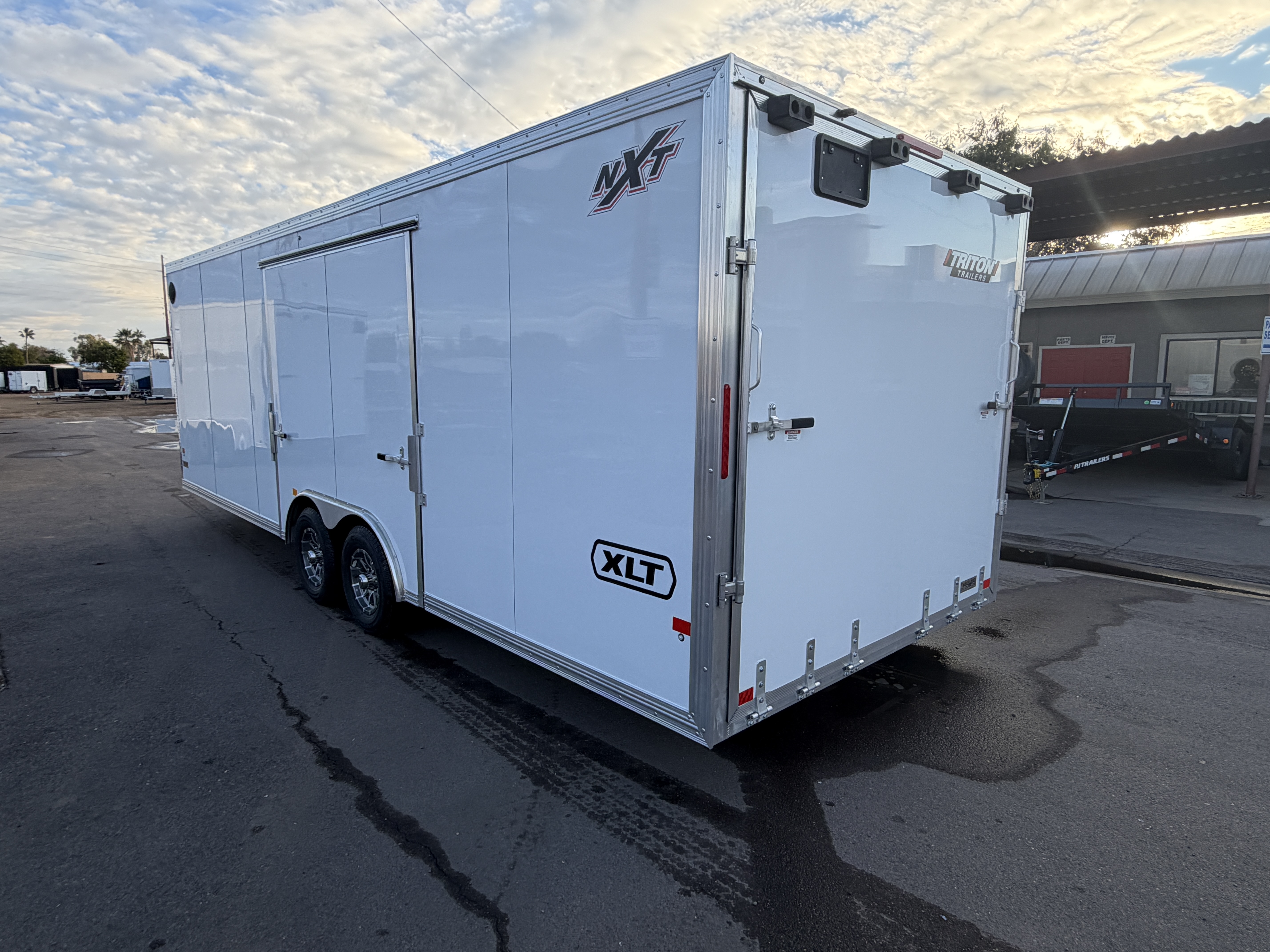 Alcom 24x8.5 All Aluminum XLT-P Car Hauler, Elite Escape Door, 10K GVWR, Ramp Door - Stock #ALC197 - Image 6 of 9
