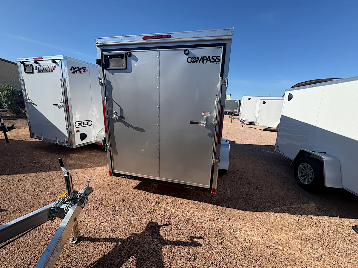 Compass 12x6 Indigo DLX, 3K GVWR, Ramp Door - Stock #CMP2928 - Image 1 of 6 Compass 12x6 Indigo DLX, 3K GVWR, Ramp Door - Stock #CMP2928 - Image 1 of 6