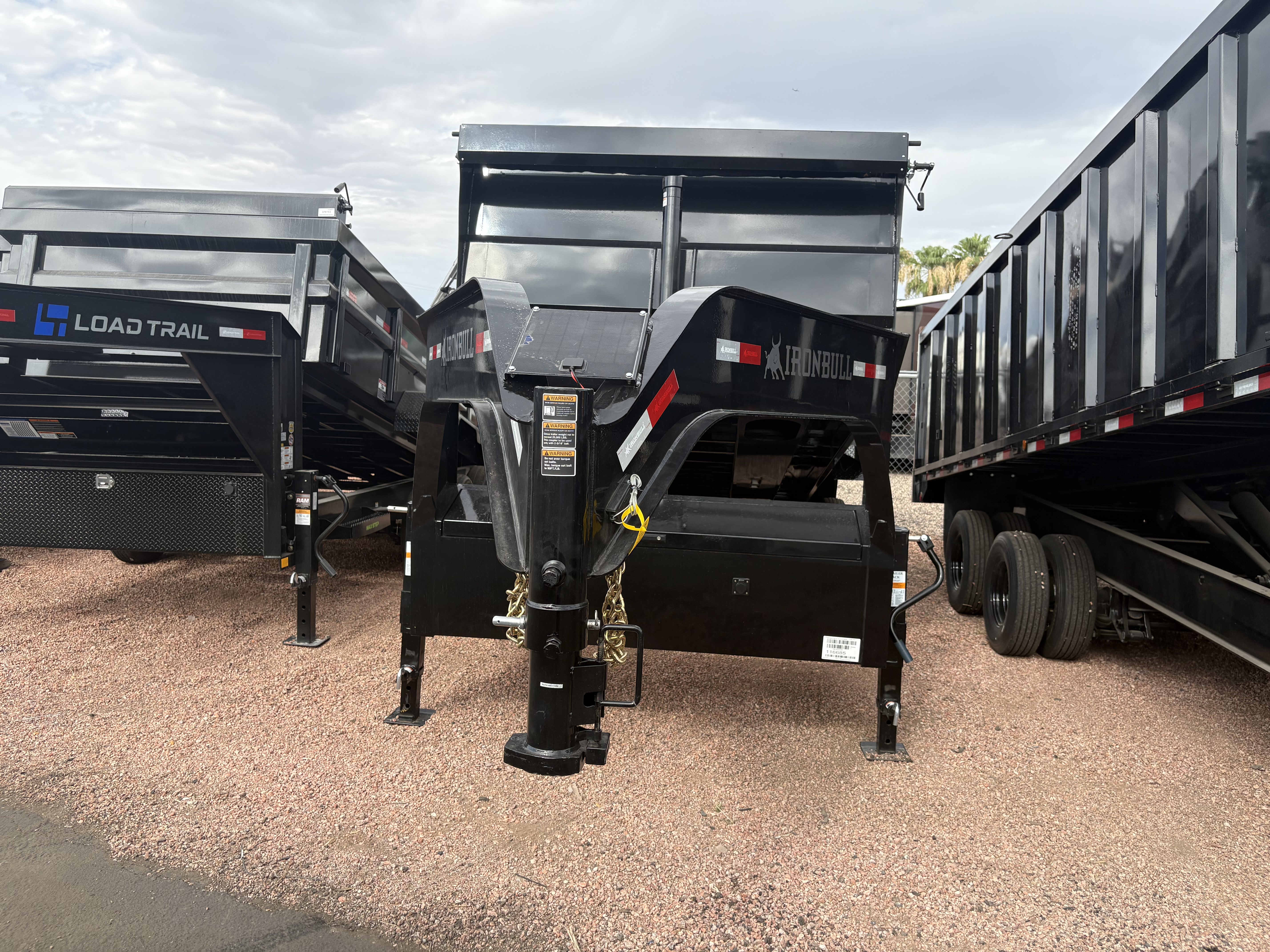 Norstar 14x83 IronBull Gooseneck, Tandem Axle Dump, 14.9K GVWR, 48" Sides, Telescopic Cylinder, Solar Charger, 14 Ply Tires - Stock #NST1489 - Image 1 of 5