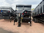Norstar 14x83 IronBull Gooseneck, Tandem Axle Dump, 14.9K GVWR, 48" Sides, Telescopic Cylinder, Solar Charger, 14 Ply Tires Stock #NST1489 - Thumbnail 1