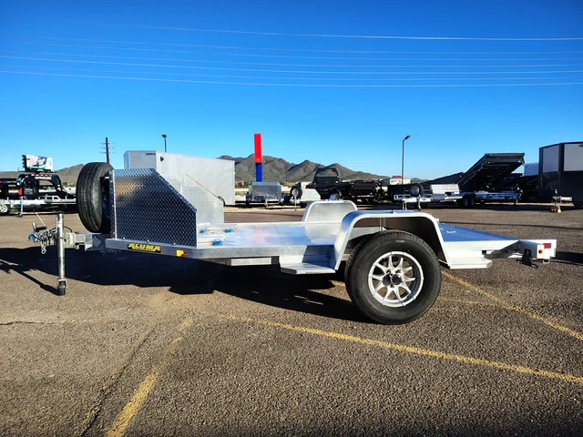 Aluma 11.5'x78" Aluminum Utility Trailer w/ Slide-In Ramps (MC210)