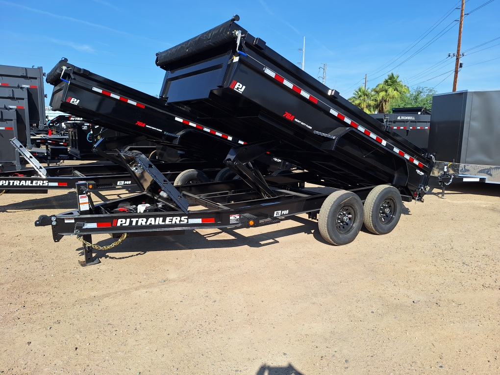 P.J. Trailers 16'x83" Low Pro Dump Trailer w/ 2' Sides (DL) - Stock #PJD1565 - Image 3 of 7