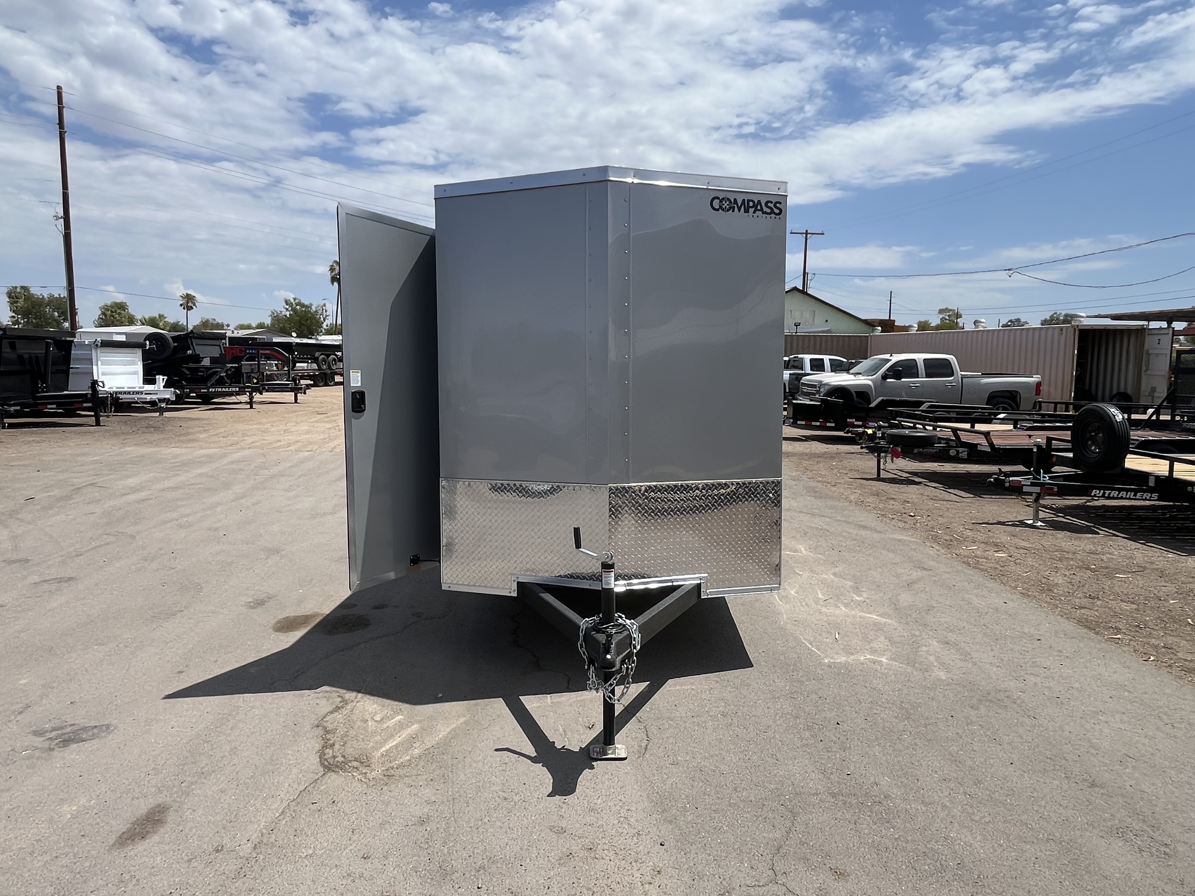 Compass 6'x10' Enclosed Cargo Trailer w/ Rear Ramp Door