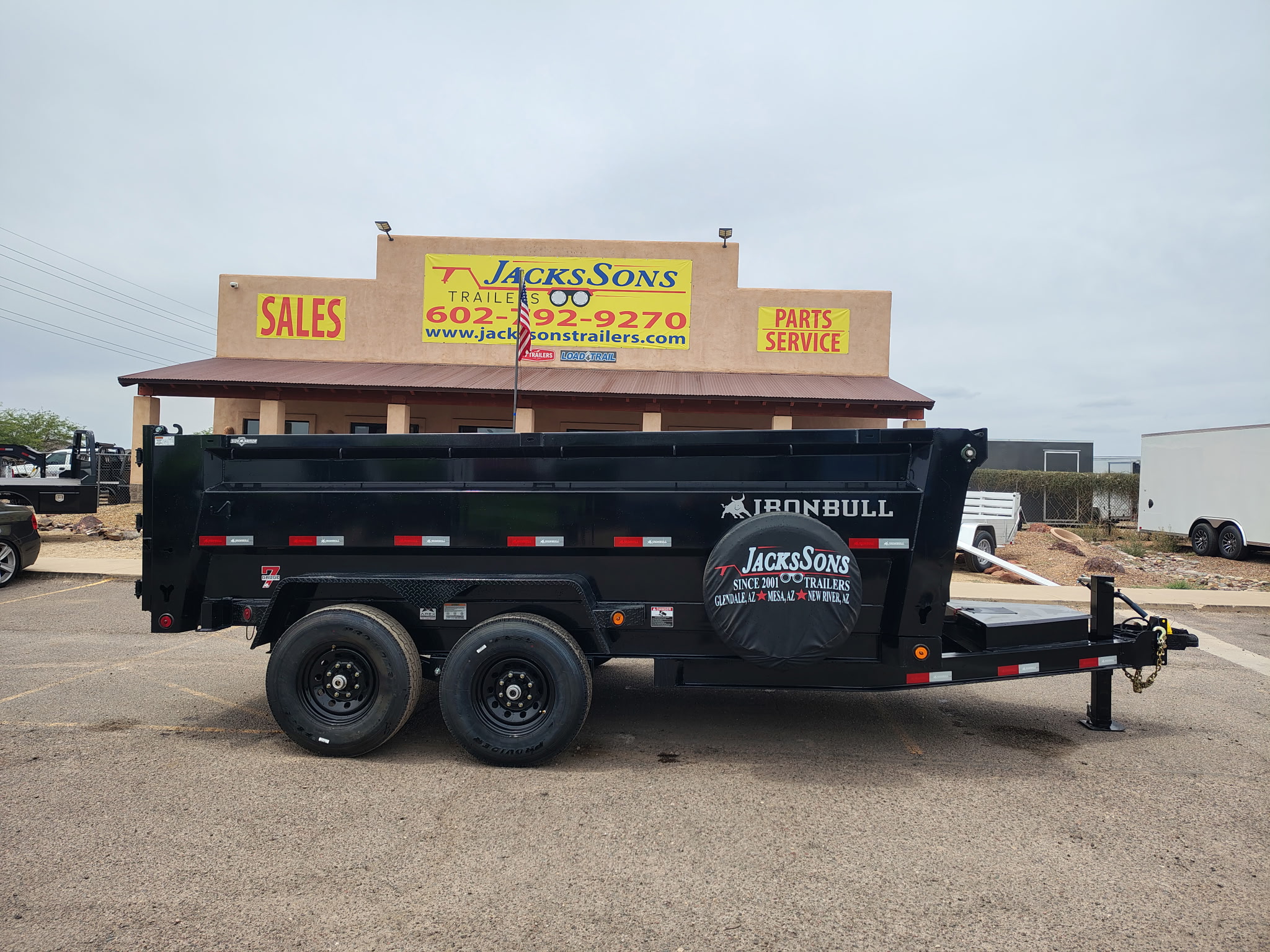 Norstar 14x83 IronBull Tandem Axle Dump, 15K GVWR, 36" Sides, Solar Charger, 14 Ply Tires - Stock #NST1373 - Image 12 of 15