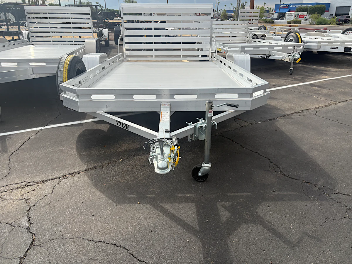 Aluma Aluma 12'x77" Aluminum Utility Trailer w/ Tailgate (7712H) - Stock #ALU402 - Image 1 of 5 Aluma Aluma 12'x77" Aluminum Utility Trailer w/ Tailgate (7712H) - Stock #ALU402 - Image 1 of 5