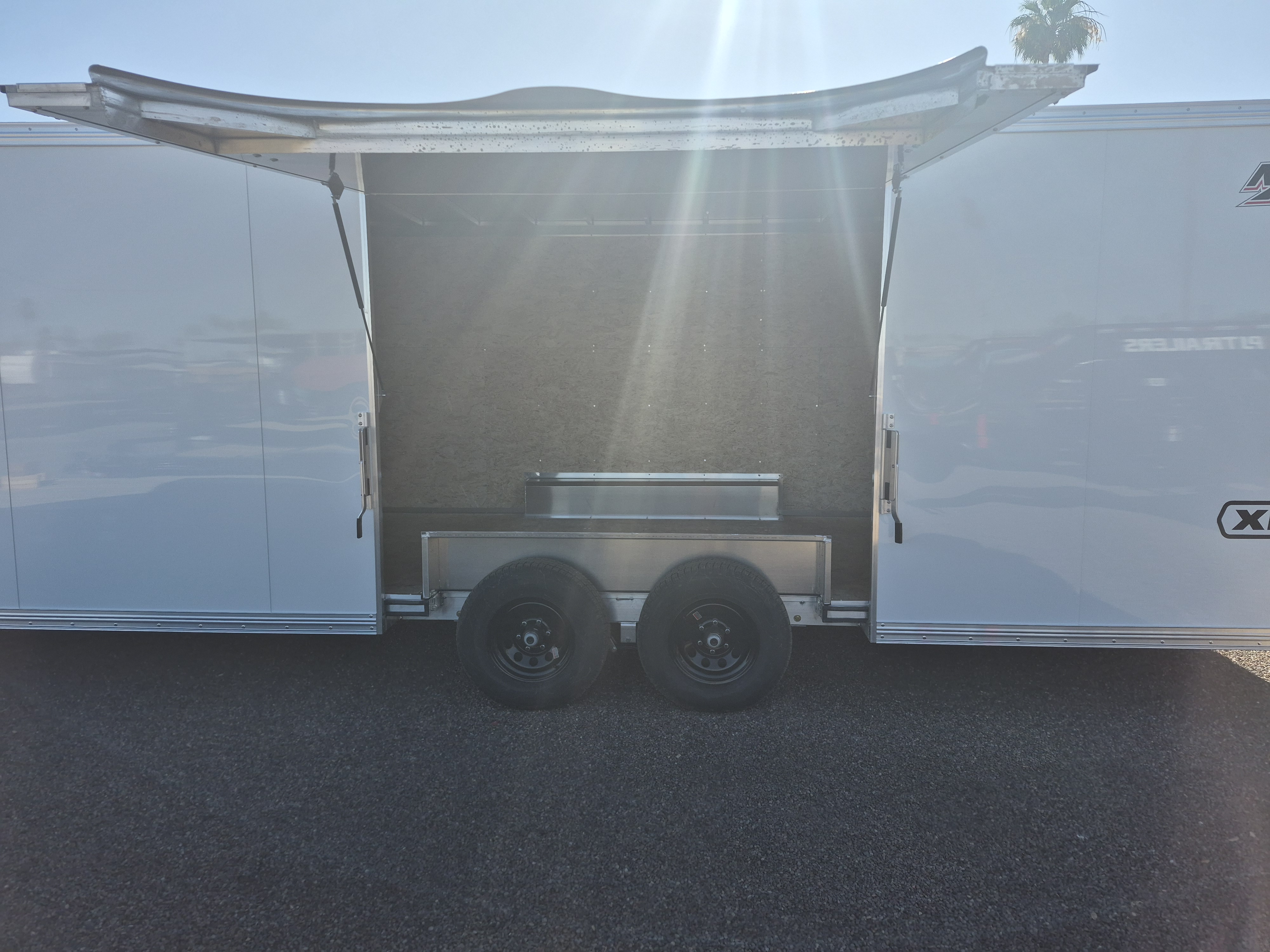 Alcom 24x8.5 All Aluminum XLT-P Car Hauler, Elite Escape Door, 10K GVWR, Ramp Door - Stock #ALC244 - Image 4 of 5