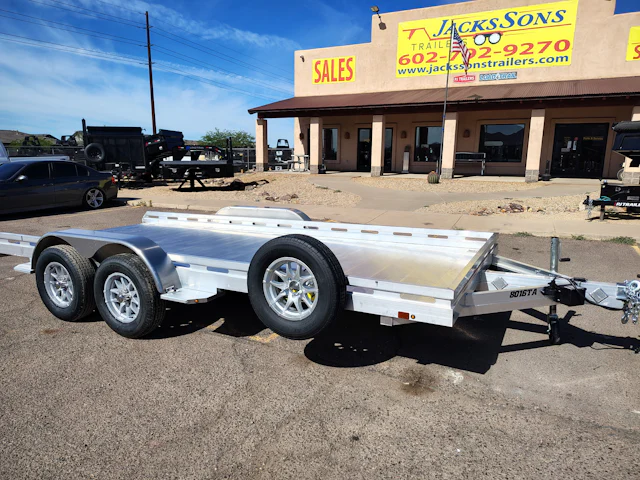 Aluma 16'x80" Aluminum Utility Trailer w/ Slide-In Ramps (8016)