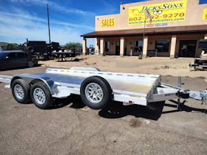 Aluma 16x80 All Aluminum, 8.5K GVWR, Tandem Axle, Ramp (8016TA-EL-R-RTD)