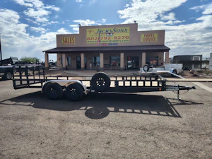 P.J. Trailers 20x83 Tandem Axle, 7K GVWR, Channel Utility