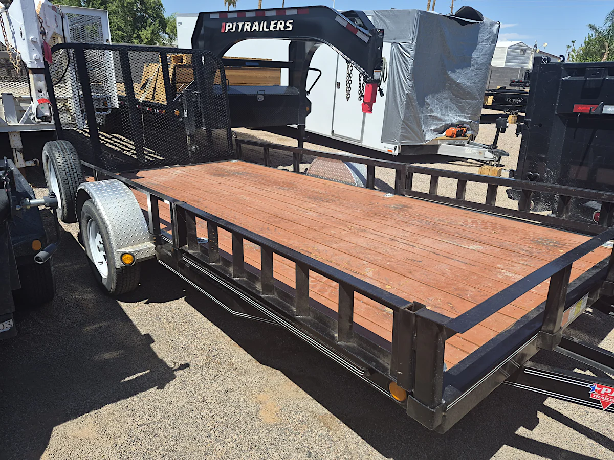 PJ TRAILERS 2024 PJ 77x14 single axle utilty with side load ramps - Stock #USD2044 - Image 2 of 3 PJ TRAILERS 2024 PJ 77x14 single axle utilty with side load ramps - Stock #USD2044 - Image 2 of 3