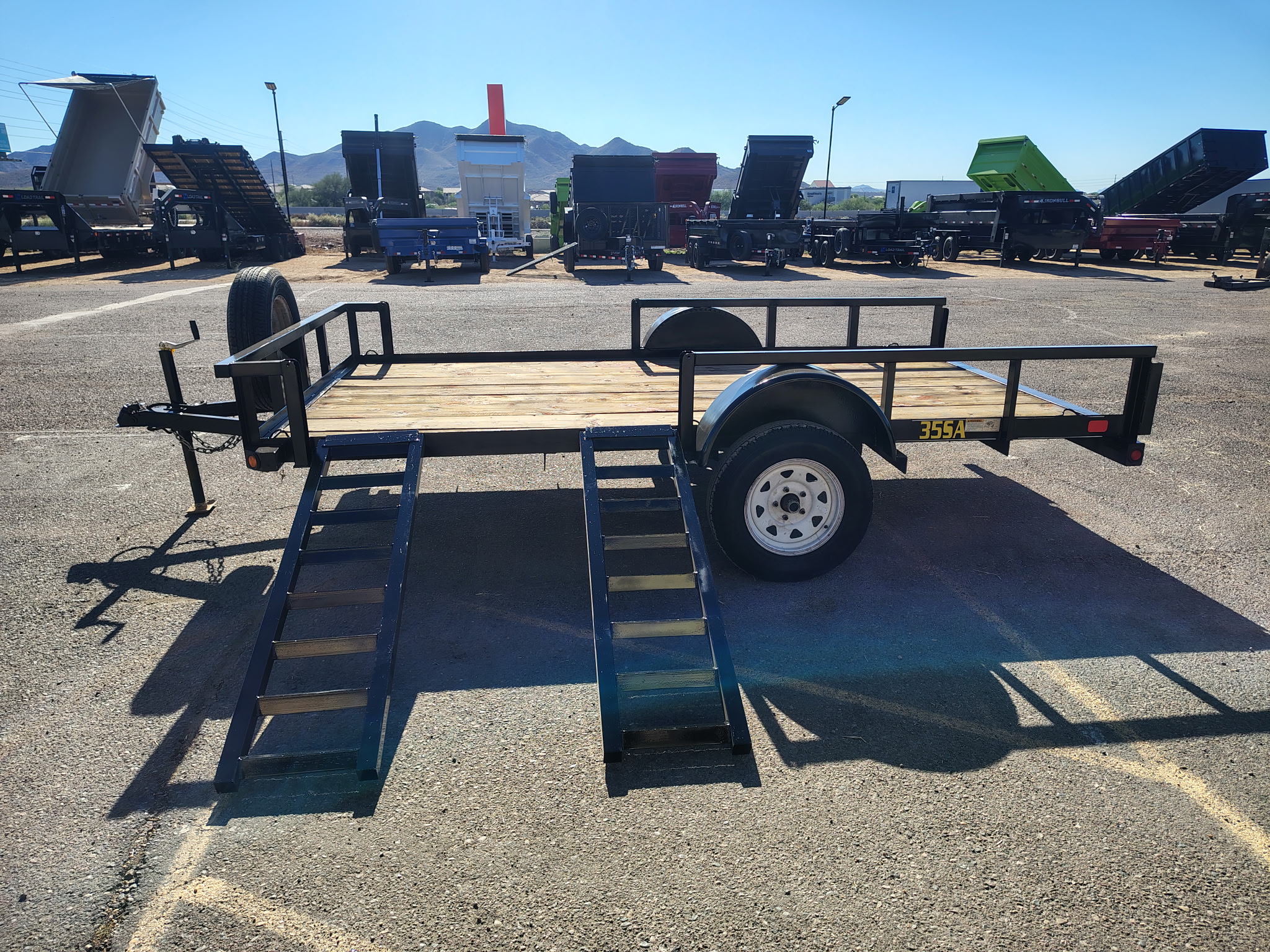 Bigtex 12x77 Single Axle utility - Stock #USD7132 - Image 6 of 7