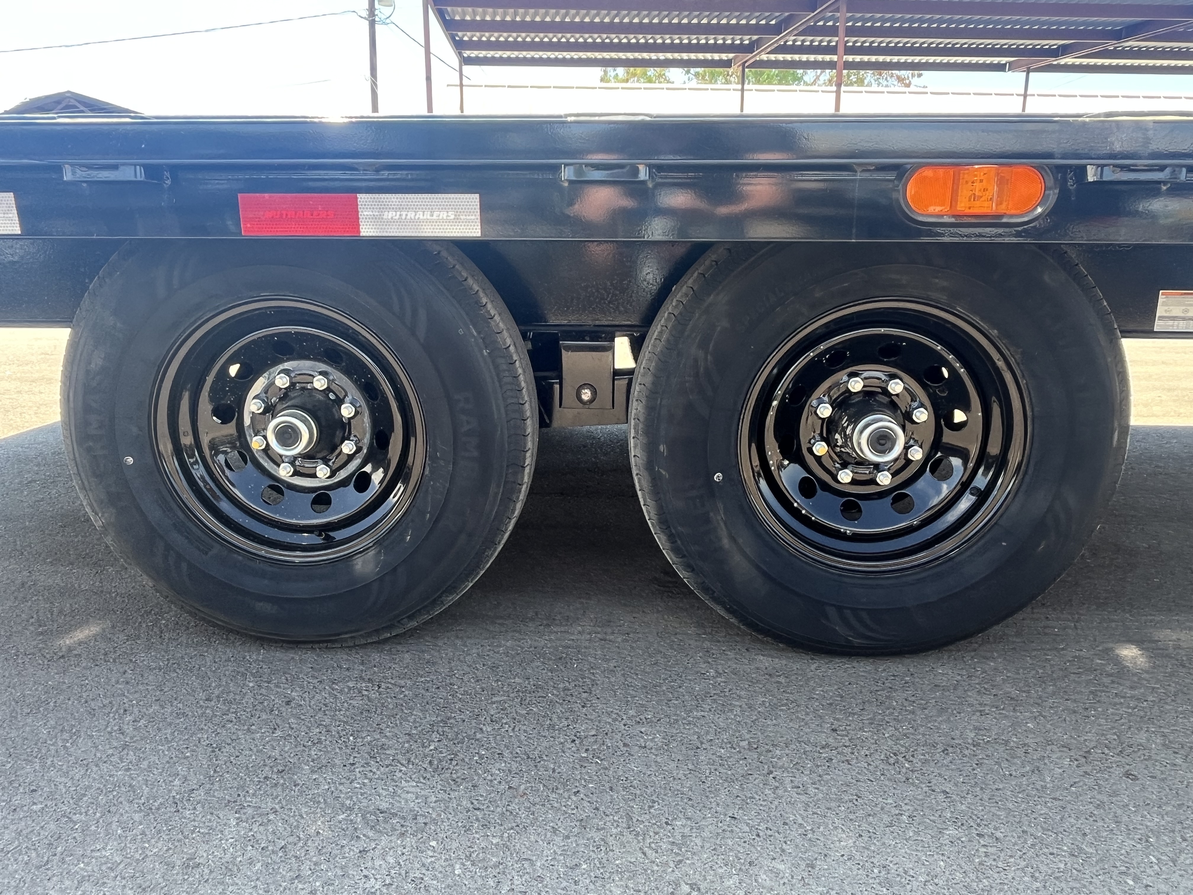 PJ Trailers 20'x102" I-Beam Deckover Trailer w/ Slide-In Ramps (F8)