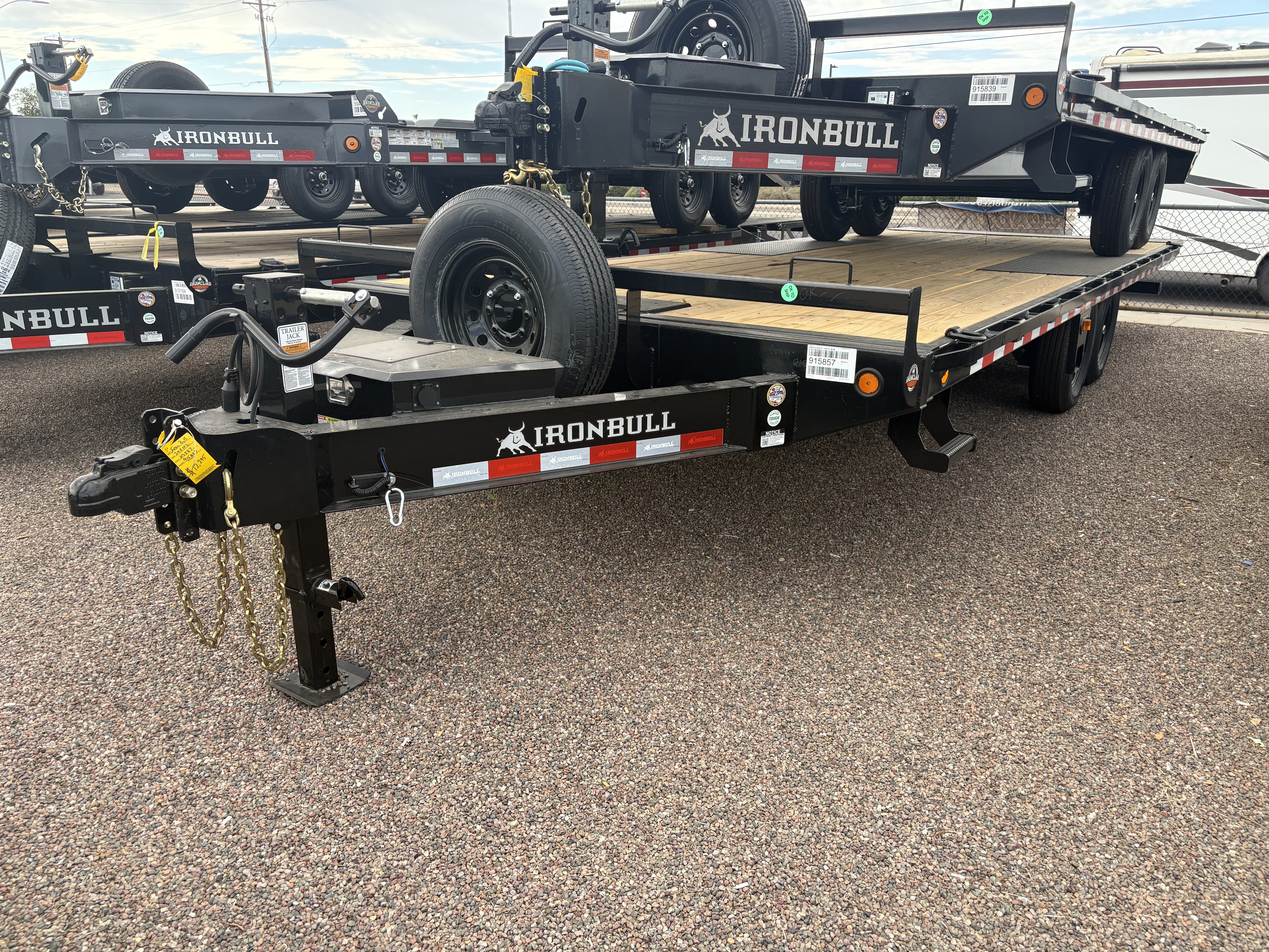 Norstar 24x102" IronBull Tandem Axle, 14K GVWR, Deckover Tilt, Scissor UPG - Stock #NS587 - Image 2 of 5