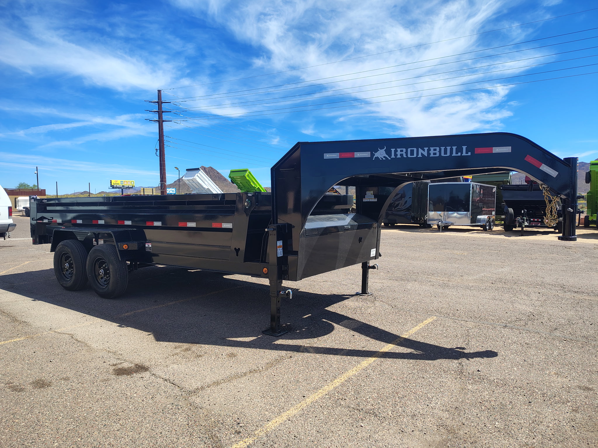 Norstar 16x83 IronBull Gooseneck, Tandem Axle Dump, 15K GVWR, 24" Sides - Stock #NST1430 - Image 6 of 16