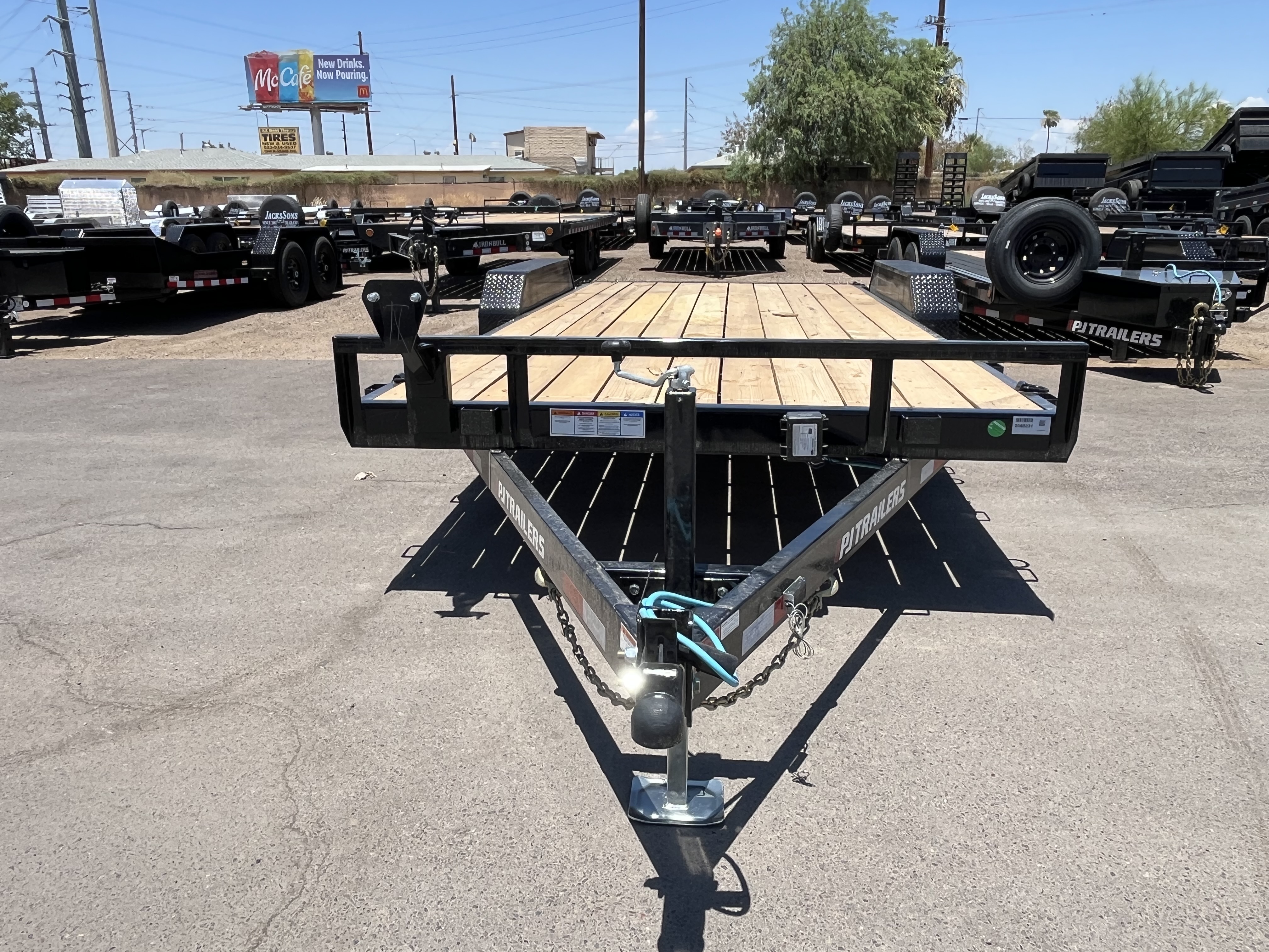 P.J. Trailers 18x83 Tandem Axle Channel Equipment, 10K GVWR, Slide-In Ramps - Stock #PPJ11216 - Image 8 of 8