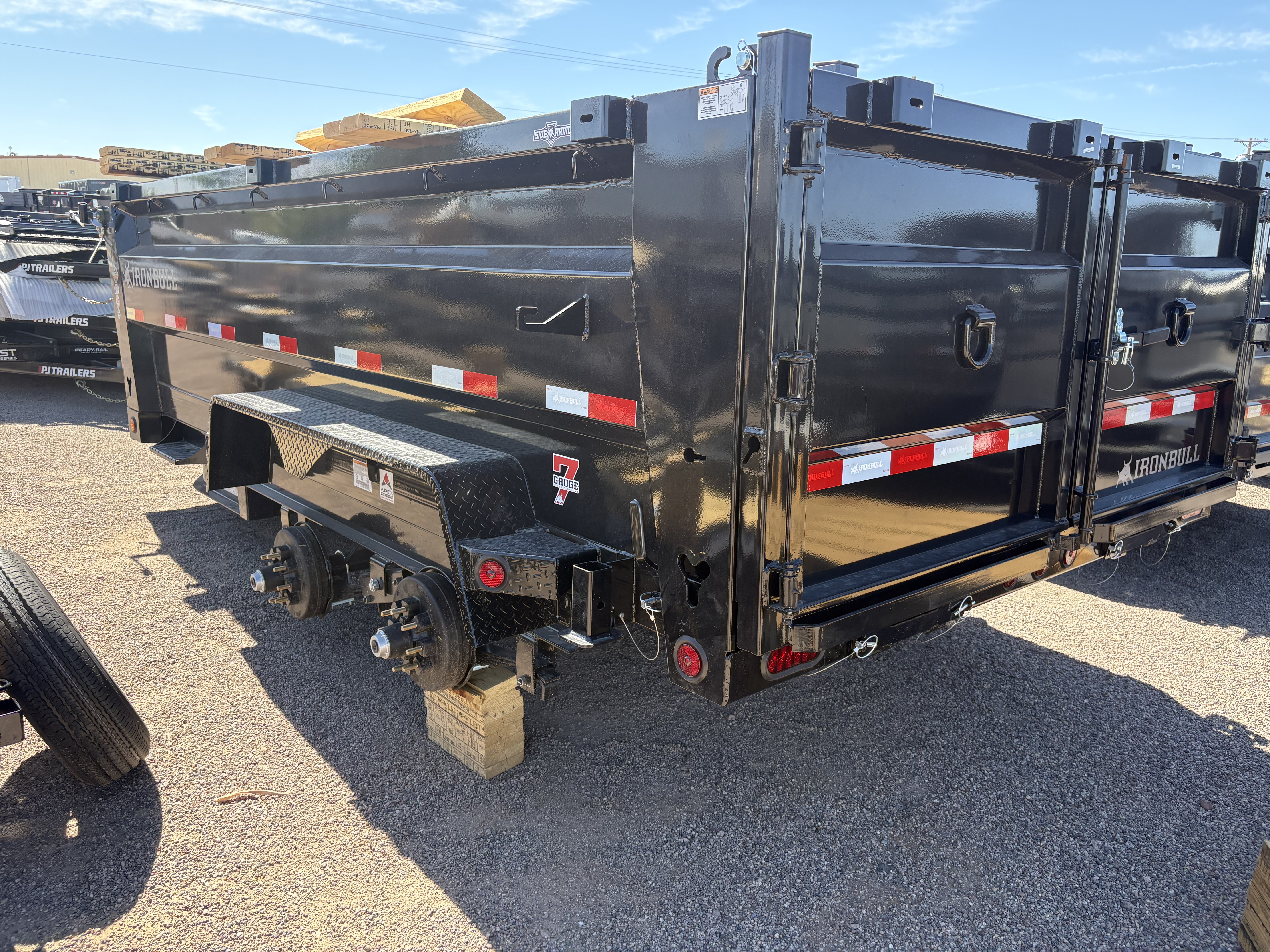 Norstar 14x83 IronBull Tandem Axle Dump, 15K GVWR, 36" Sides, Solar Charger, 14 Ply Tires - Stock #NST1504 - Image 2 of 3