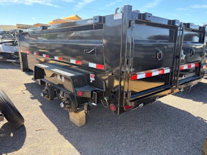 Iron Bull 14'x83" Scissor Dual I-Beam Bumper Pull Dump Trailer w/ 36" Sides (DTB)