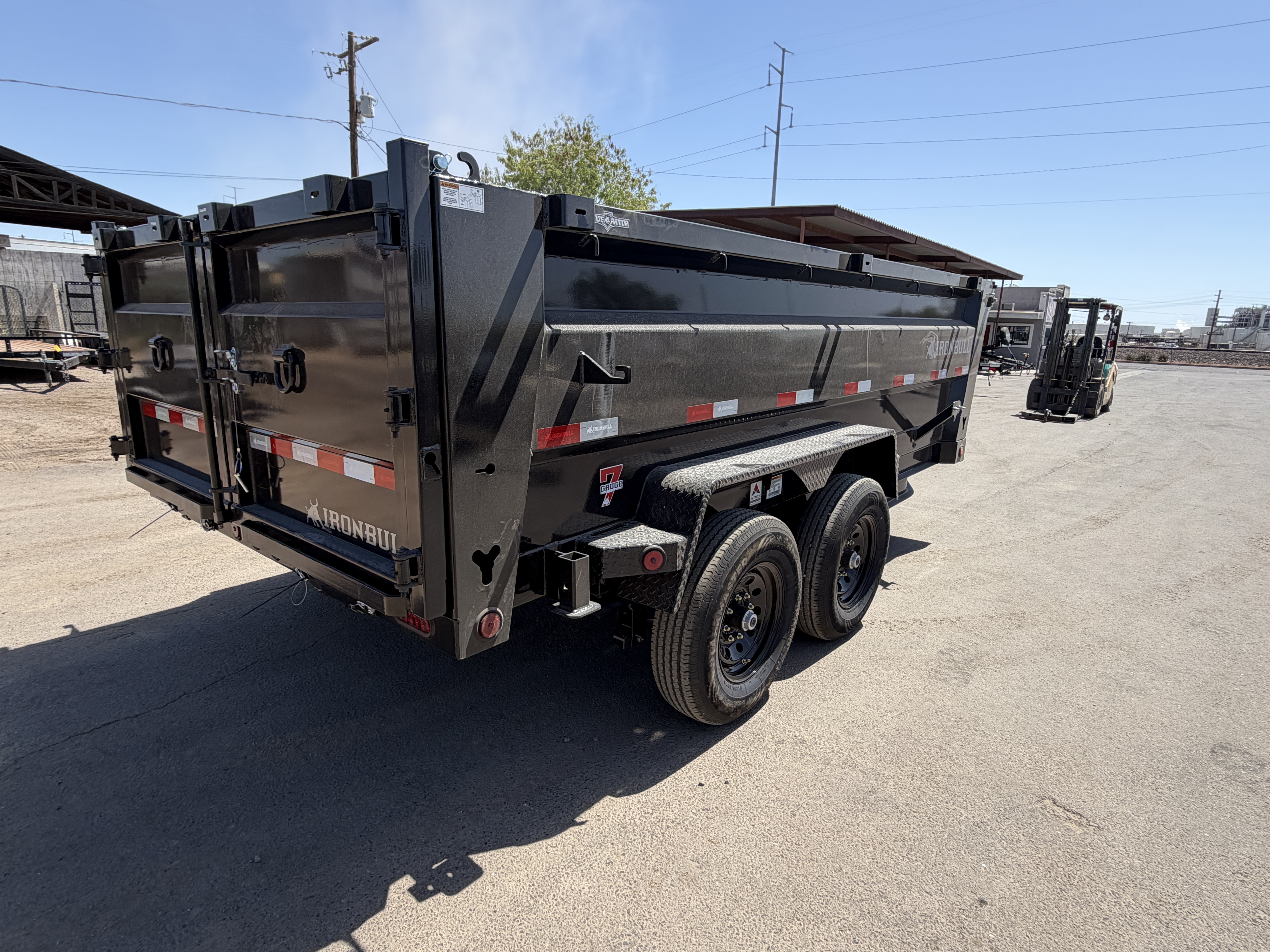 Norstar 14x83 IronBull Tandem Axle Dump, 15K GVWR, 36" Sides, Solar Charger, 14 Ply Tires - Stock #NST1445 - Image 4 of 10
