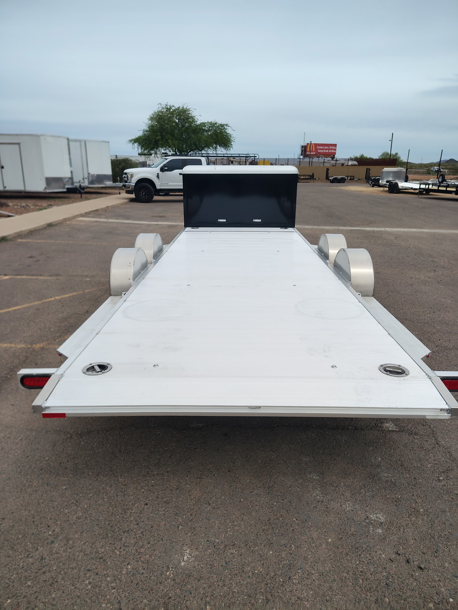 Aluma 18x82 All Aluminum, 10K GVWR, Heavy Tandem Axle, XL Tilt w/ Cargo Box (8218H-XL-TILT-TA-EL-RTD-CB) - Stock #ALU369 - Image 6 of 13