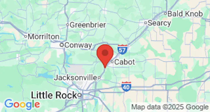 Map showing Nationwide Trailers - Little Rock in Cabot, AR