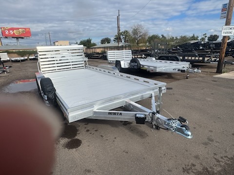 Aluma 16x80 All Aluminum, 8.5K GVWR, Tandem Axle, Electric Brake, Ramps, W/ Tailgate, RTD (8016TA-EL-R-TG-RTD) - Stock #ALU361 - Image 11 of 14
