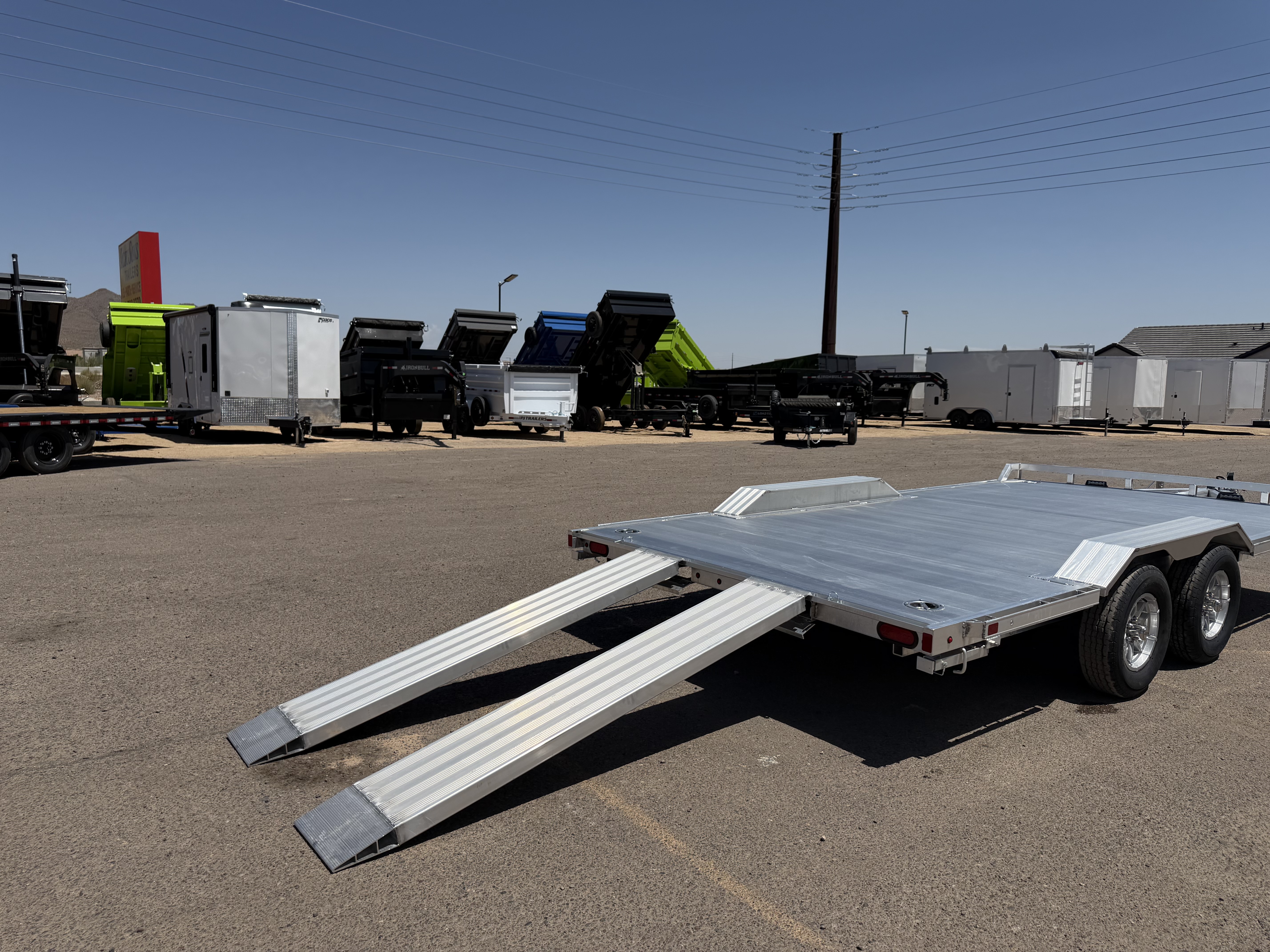 Aluma 16'x102" Aluminum Car Trailer w/ Ramps (WB16)