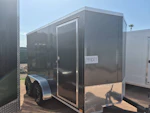 Compass 12x6 Indigo DLX, Flat Top V-Nose, 7K GVWR, Ramp Door Stock #CMP2941 - Thumbnail 3