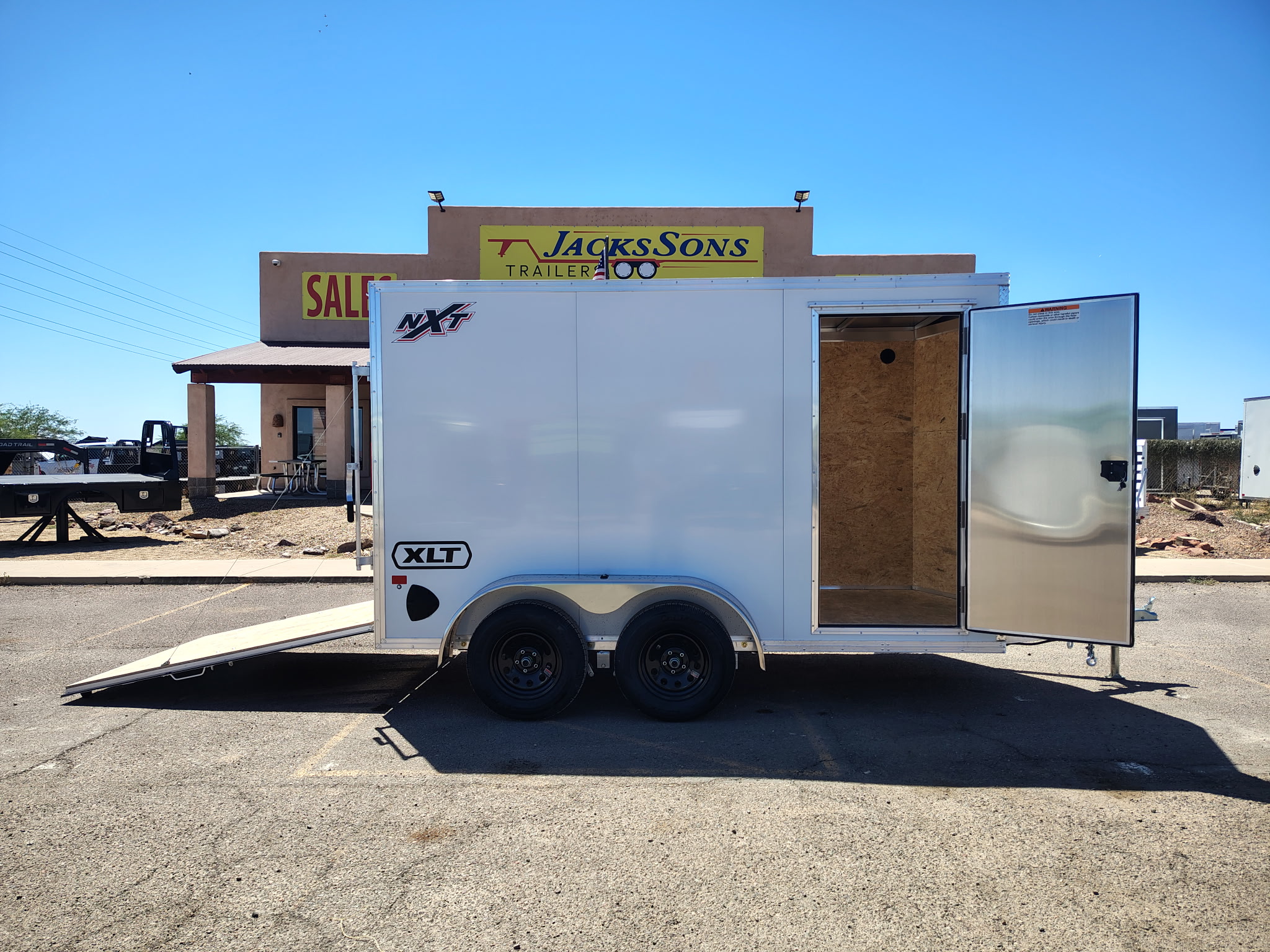Alcom 12x6 All Aluminum XLT-P Enclosed, 7K GVWR, Ramp Door - Stock #ALC247 - Image 2 of 9