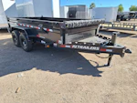P.J. Trailers 16x83 Tandem Axle, 14K GVWR, Low Pro Dump, 24" Sides, 14Ply Tires Stock #PJD1605 - Thumbnail 2