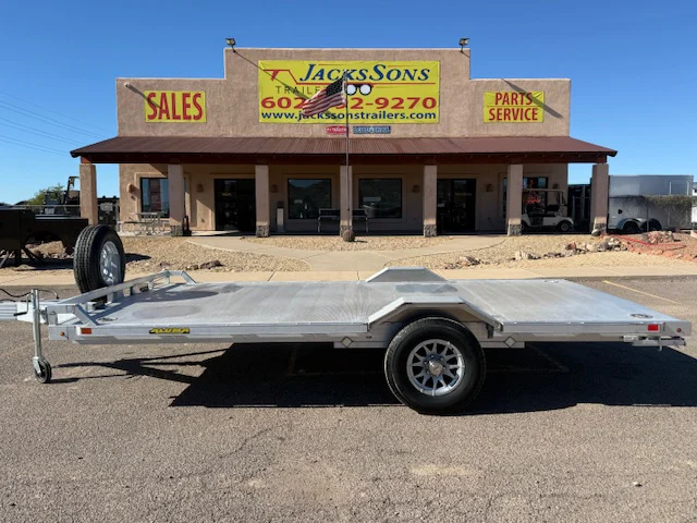 Aluma 15'x102" Aluminum Car Trailer w/ Ramps (WB15H)