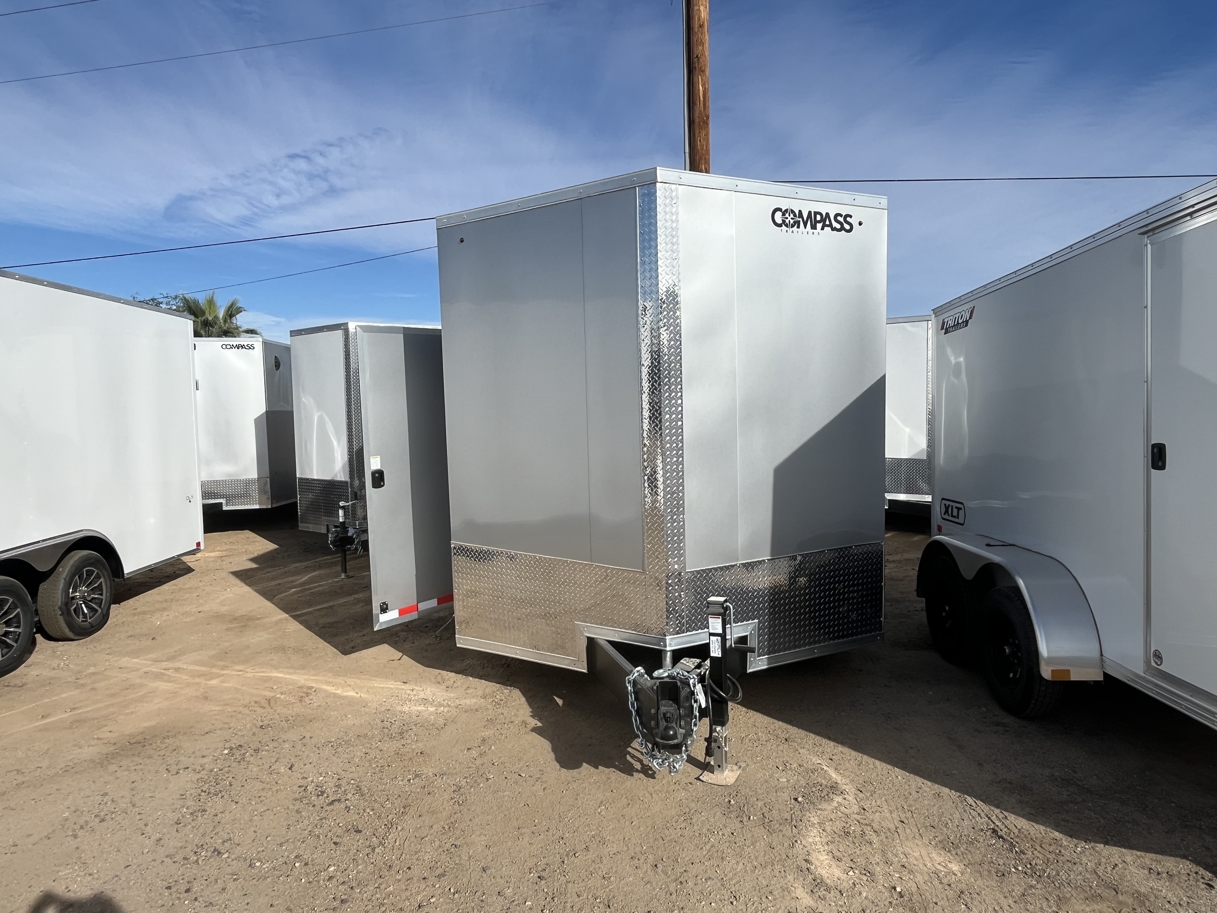 Compass 24x8.5 Jasper SE Car Hauler, 14K GVWR, Ramp Door, 6" Extra Height - Stock #CMP2761 - Image 10 of 10