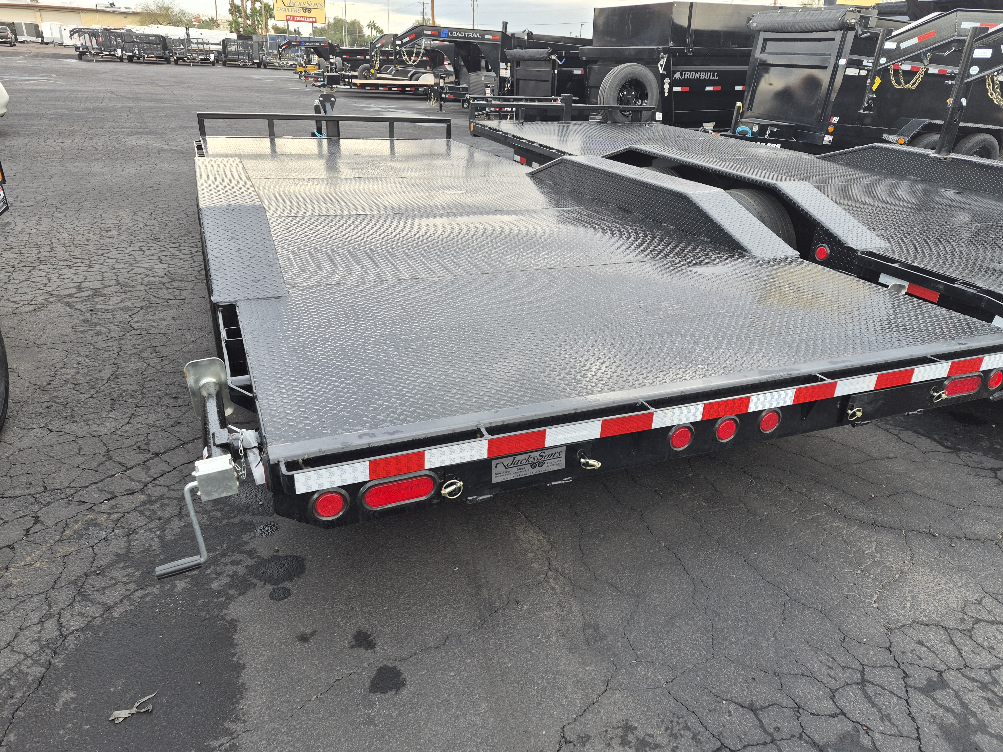 P.J. Trailers 20' Buggy Hauler, 10K GVWR, Slide In Ramps - Stock #PPJ11045 - Image 3 of 4