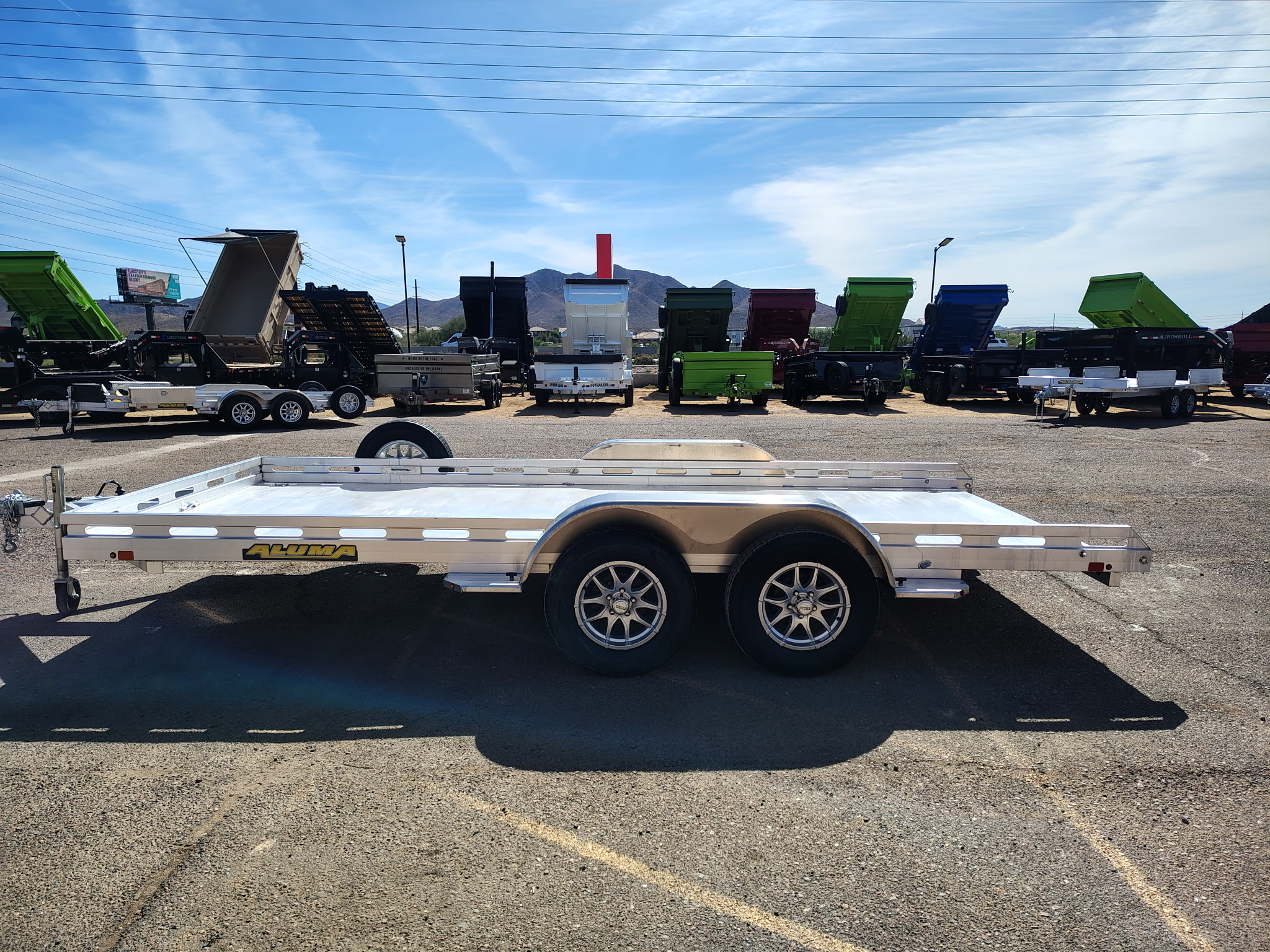 Aluma 16x80 All Aluminum, 8.5K GVWR, Tandem Axle, Ramp (8016TA-EL-R-RTD) - Stock #ALU374 - Image 6 of 7