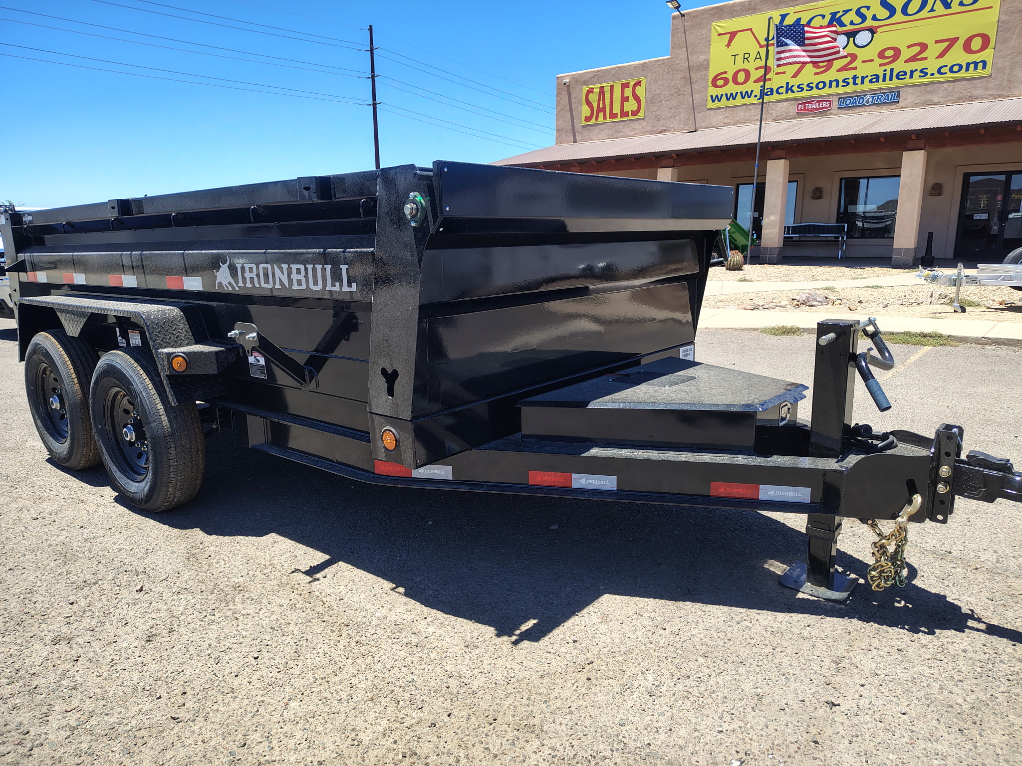 Norstar 12x72 IronBull Tandem Axle Dump, 15K GVWR, 24" Sides, Solar Charger - Stock #NST1509 - Image 6 of 11