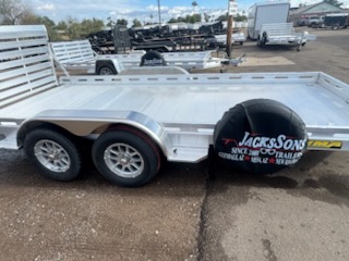 Aluma 16x80 All Aluminum, 8.5K GVWR, Tandem Axle, Electric Brake, Ramps, W/ Tailgate, RTD (8016TA-EL-R-TG-RTD) - Stock #ALU361 - Image 13 of 14