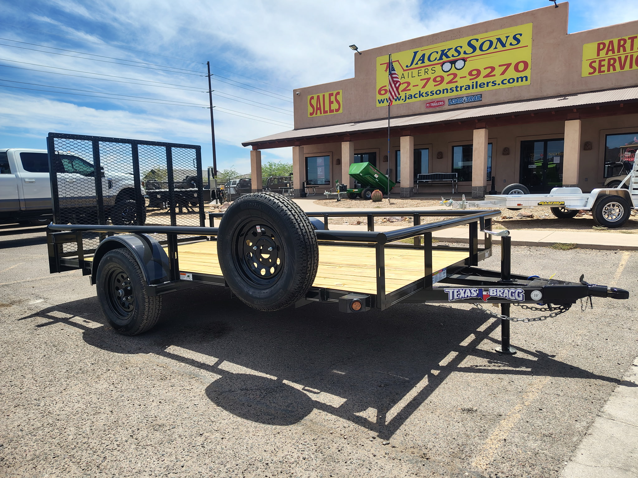 Texas Bragg 12x72 Utility Single Axle, 3K GVWR - Stock #TXB008 - Image 1 of 6