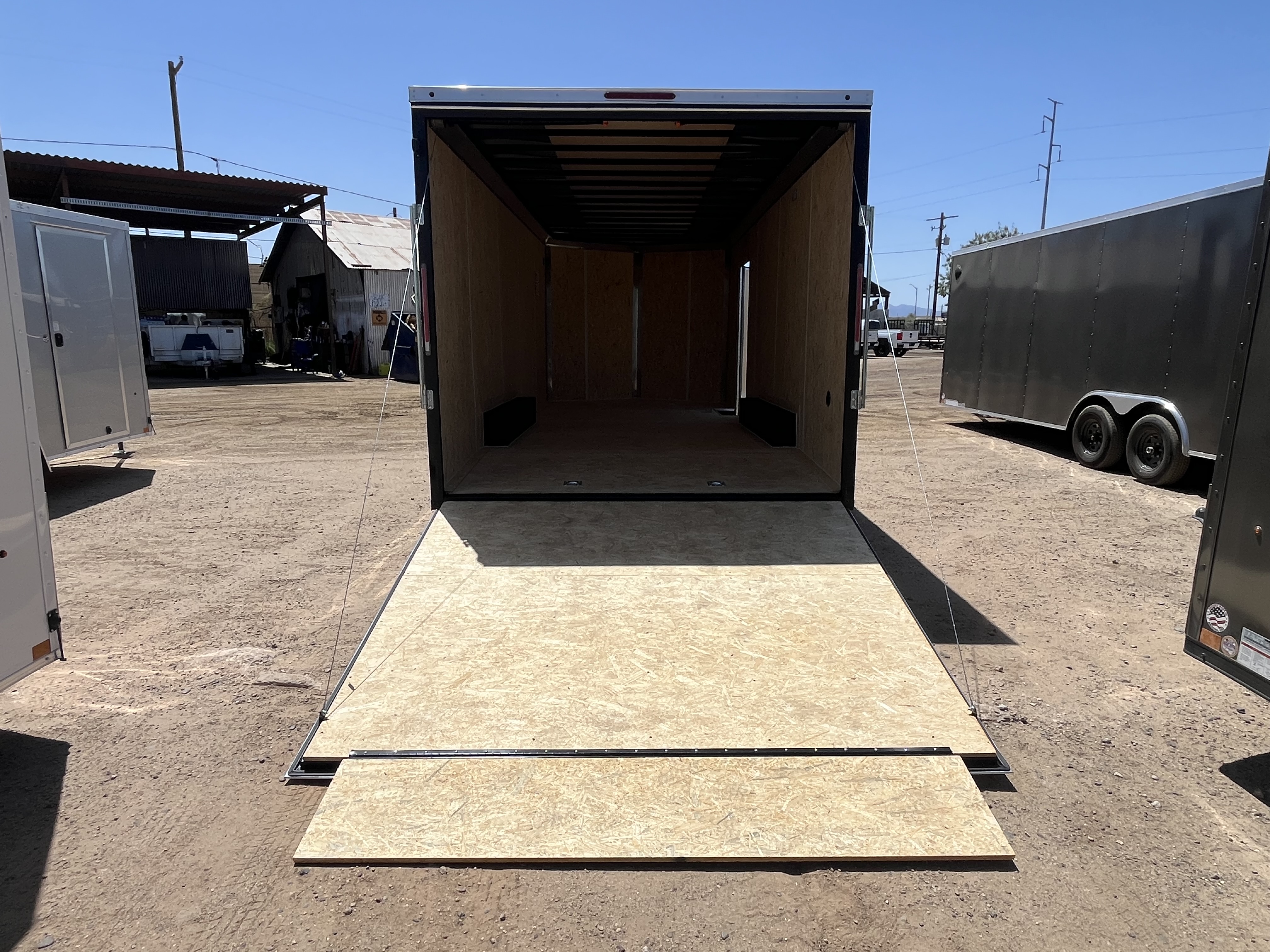 Compass 20x8.5 Jasper SE Car Hauler, 10K GVWR, Ramp Door, A/C, White Wall / Ceiling, RTP Floor - Stock #CMP2857 - Image 6 of 10