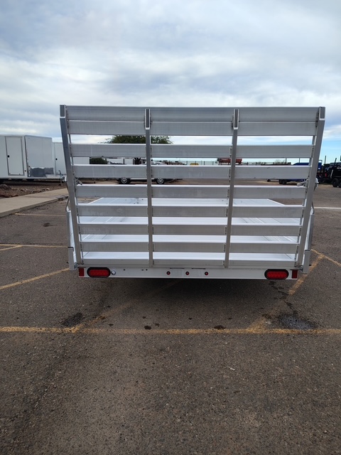 Aluma 12x68 All Aluminum, 3K GVWR, Single Axle, (6812H-ESA-S-TG) - Stock #ALU323 - Image 4 of 5