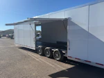 Triton 34x8.5 All Aluminum LOADED Car Hauler, Elite Escape Door, Cabinets/Winch, 14K GVWR, Ramp Door Stock #USD4729 - Thumbnail 16