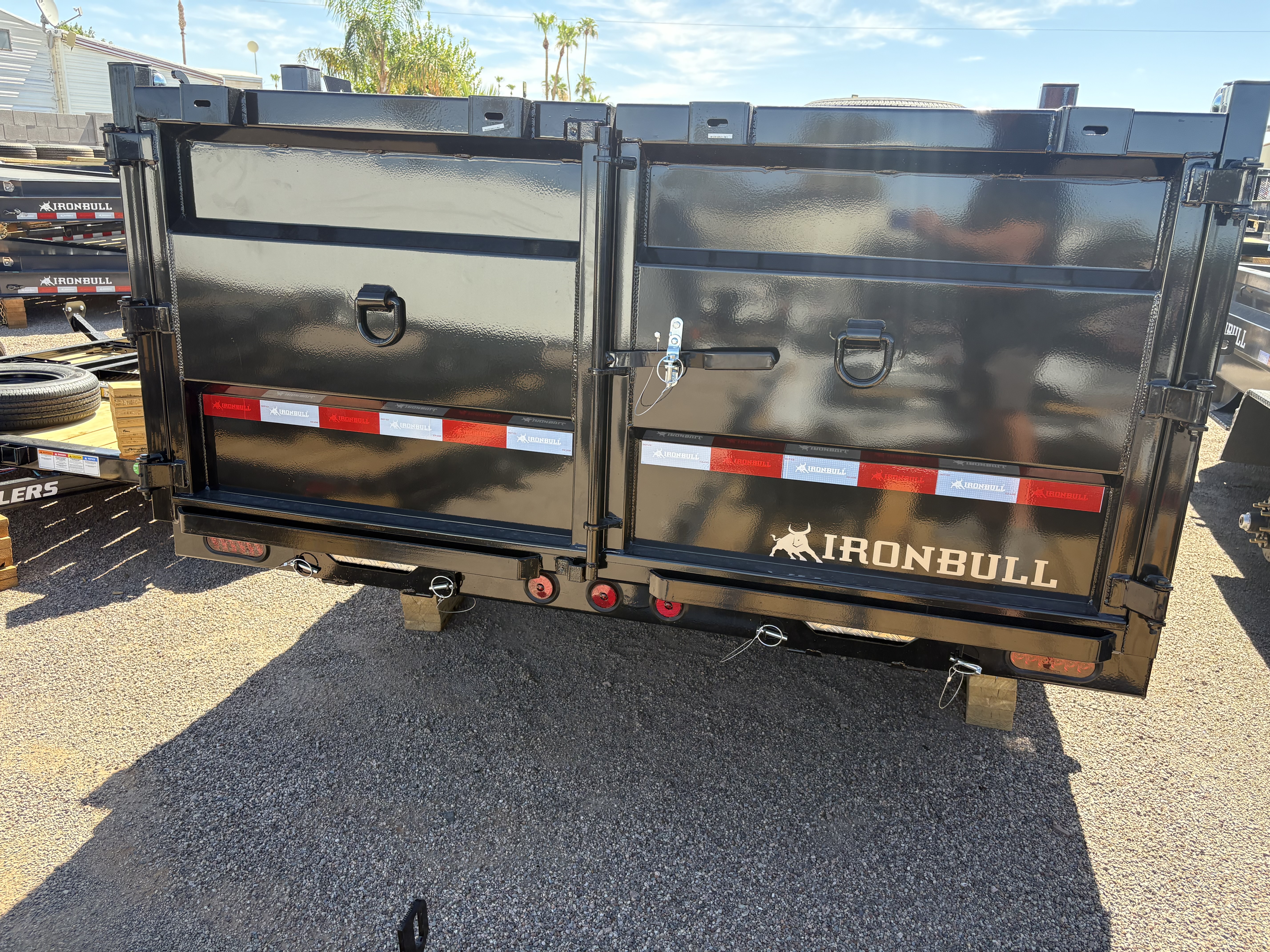 Norstar 14x83 IronBull Tandem Axle Dump, 15K GVWR, 36" Sides, Solar Charger, 14 Ply Tires - Stock #NST1504 - Image 1 of 3