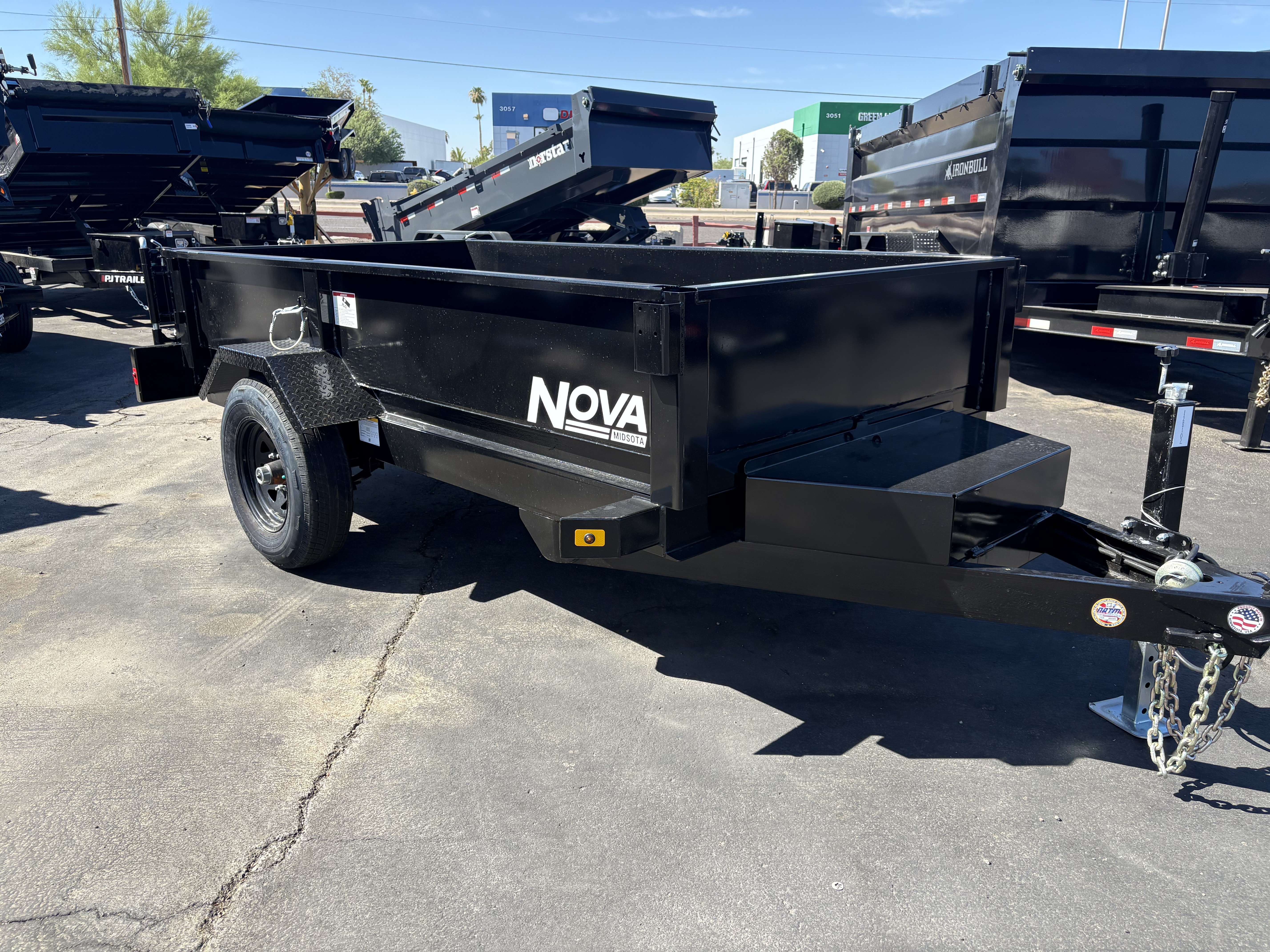 Midsota 10x60 Single Axle Dump, 5K GVWR, 16" Sides - Stock #MID008 - Image 2 of 6