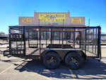 Sun Country Trailers 12X83 Landscape Deluxe, 4' Expanded Sides, 4' Ramp Gate, Tool Holders Stock #PLC0930 - Thumbnail 1