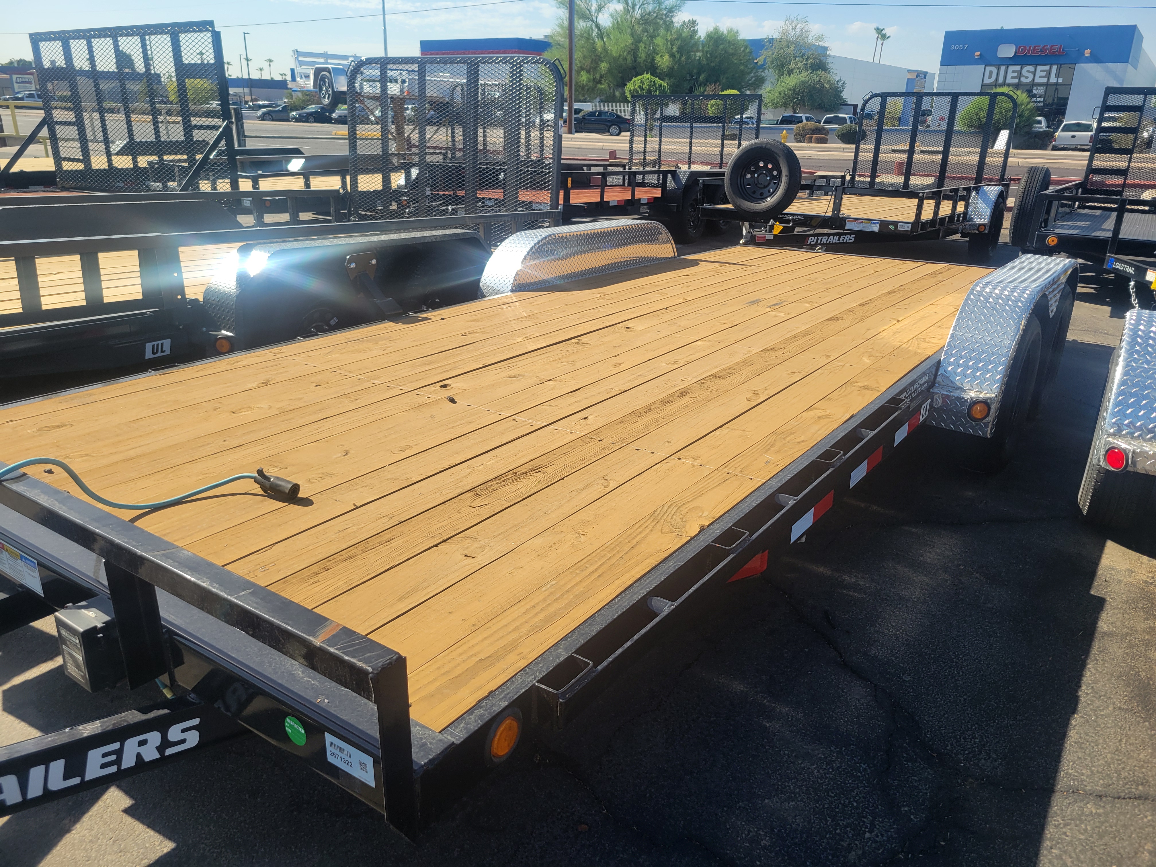 P.J. Trailers 20x83 Tandem Axle, 7K GVWR, Car Hauler - Stock #PPJ11177 - Image 3 of 4