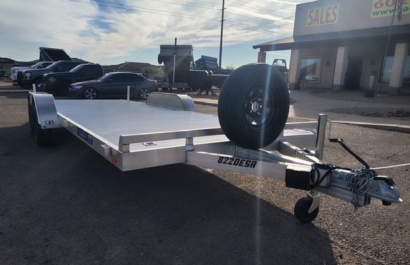 Aluma 20x82 All Aluminum, 7K GVWR, Tandem Axle (8220ESA-TA-EL-R-RTD) - Stock #ALU344 - Image 2 of 5