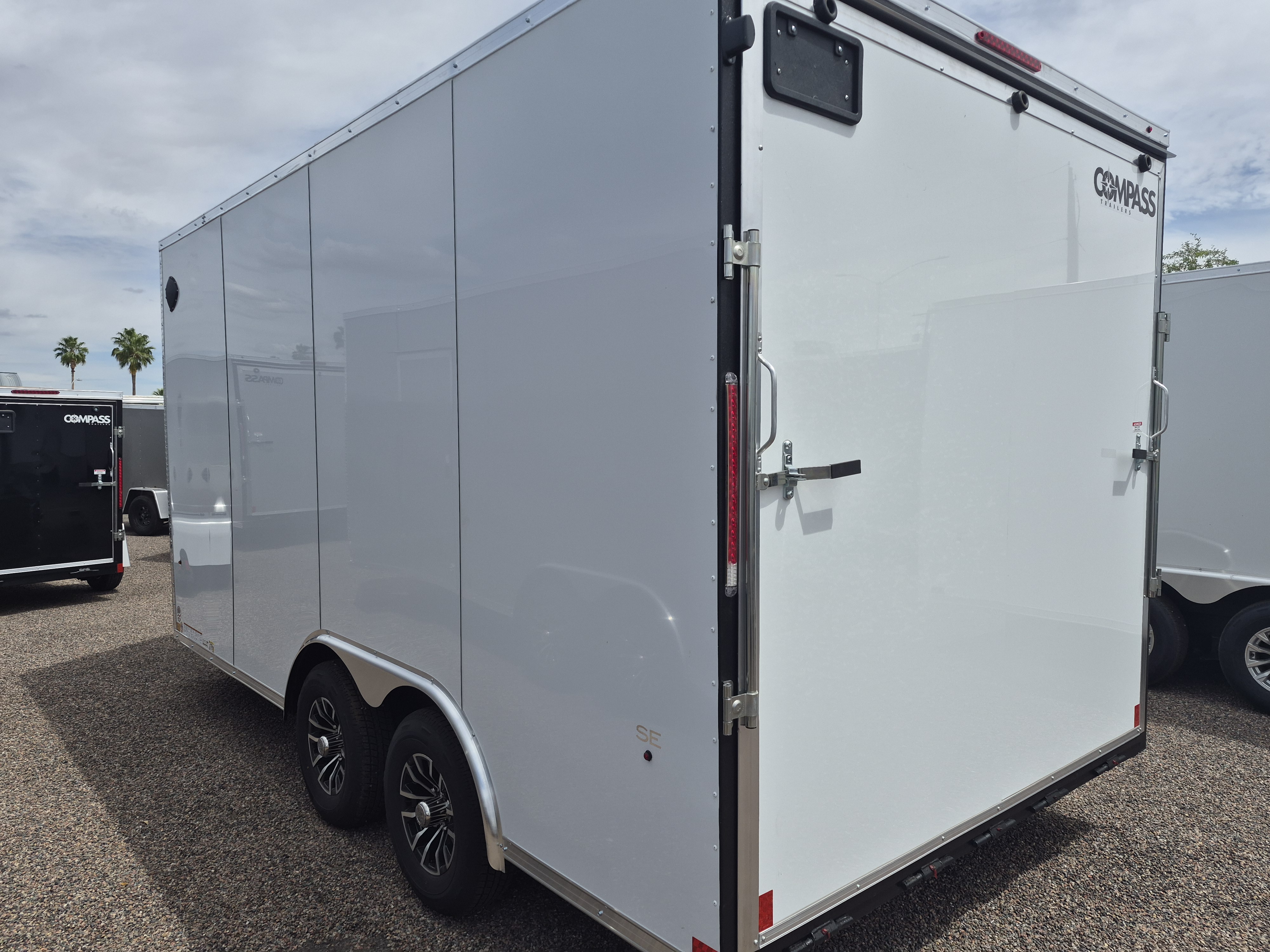 Compass 16x8.5 Jasper SE Car Hauler, 10K GVWR, Ramp Door - Stock #CMP2849 - Image 3 of 4