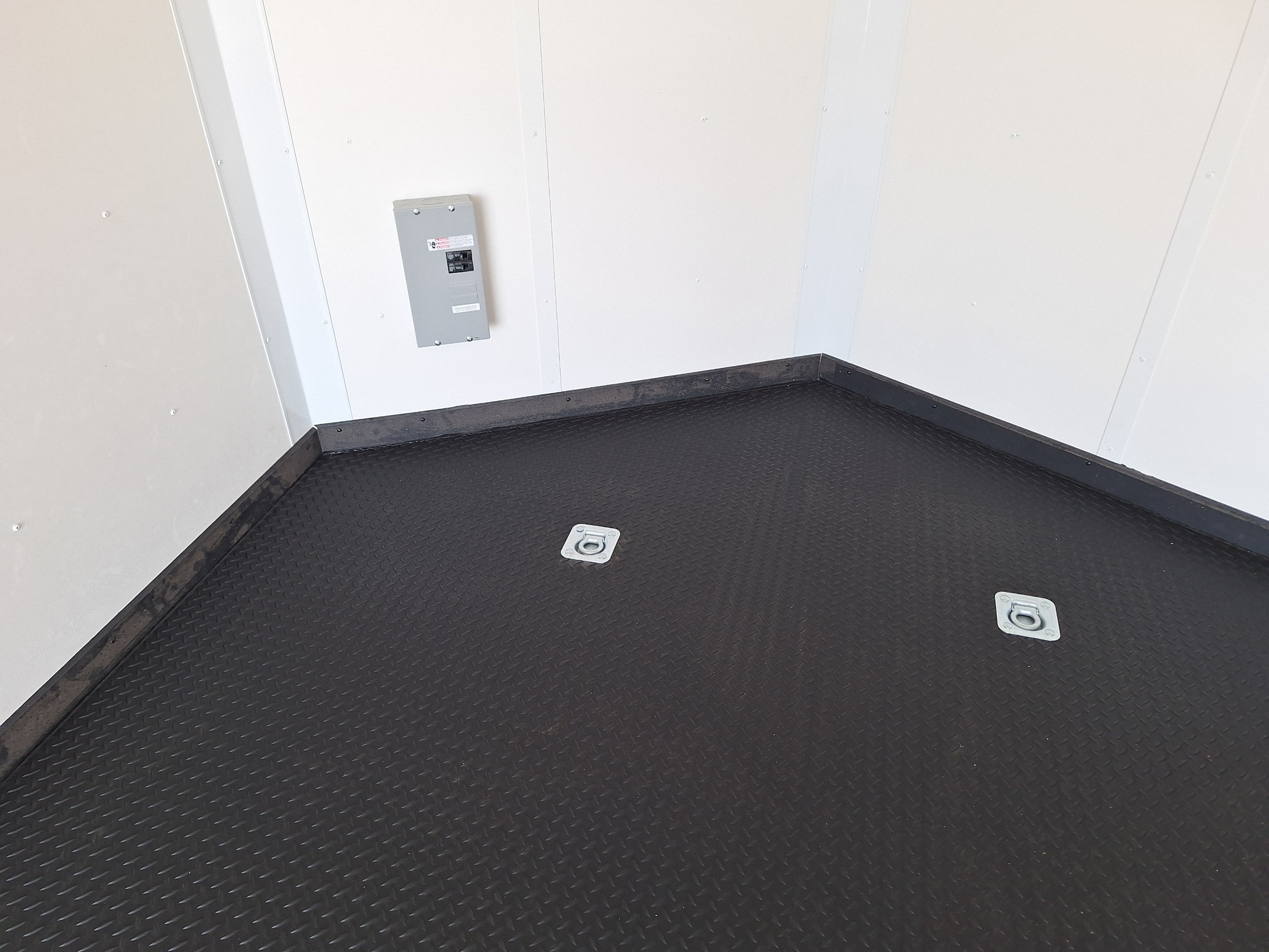 Compass 20x8.5 Jasper SE Car Hauler, 10K GVWR, Ramp Door, A/C, White Wall / Ceiling, RTP Floor - Stock #CMP2586 - Image 8 of 10