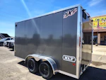 Alcom 14x7 All Aluminum, XLTP2 Enclosed, 7K GVWR, Side Door, Ramp Door Stock #ALC216 - Thumbnail 2