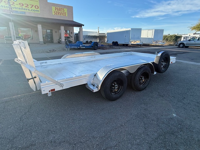 Aluma 14x78 All Aluminum, 7K GVWR, Tandem Axle, W/ Bi-Fold Tailgate (7814ESA-TA-EL-BT)