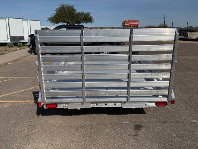 Aluma 16x80 All Aluminum, 8.5K GVWR, Tandem Axle, Electric Brake, Ramps, W/ Tailgate, RTD (8016TA-EL-R-TG-RTD) - Stock #ALU361 - Image 2 of 14