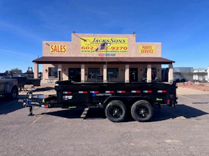 Load Trail 14x83 Tandem Axle 14K GVWR Low-Pro Dump, Telescopic Cylinder, 24" Sides
